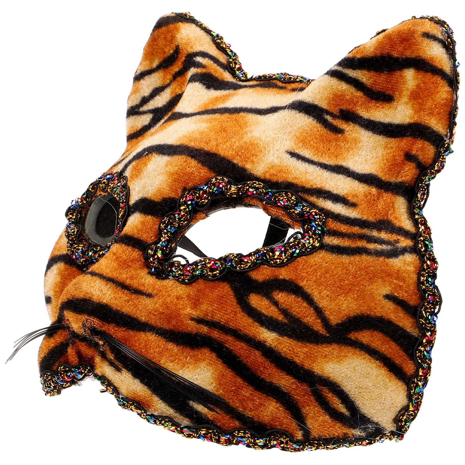 Półmaska tygrysa do cosplayu, na maskaradę, lekka, wygodna, trwała, dekoracyjna, prezent dla kobiet i mężczyzn.