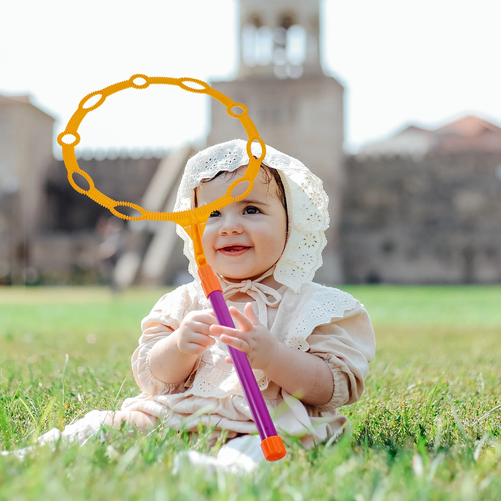 Big Bubble Circle Blower Maker Toys Wand for Kids The Toddler Outdoor Blowing Tools