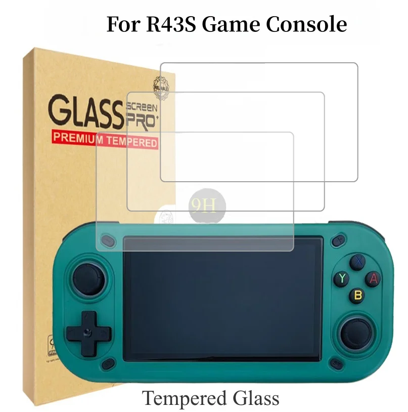 For BOYHOM R43S Game Console Screen Protector Scratch-Resistant R43S 9H HD Tempered Glass Screen Protectors Accessories