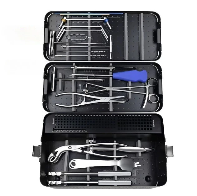Orthopedic Plate Fixation Instrument Set Upper Lower Limb Fracture Fixation Tool Kit Complete Instrument Box