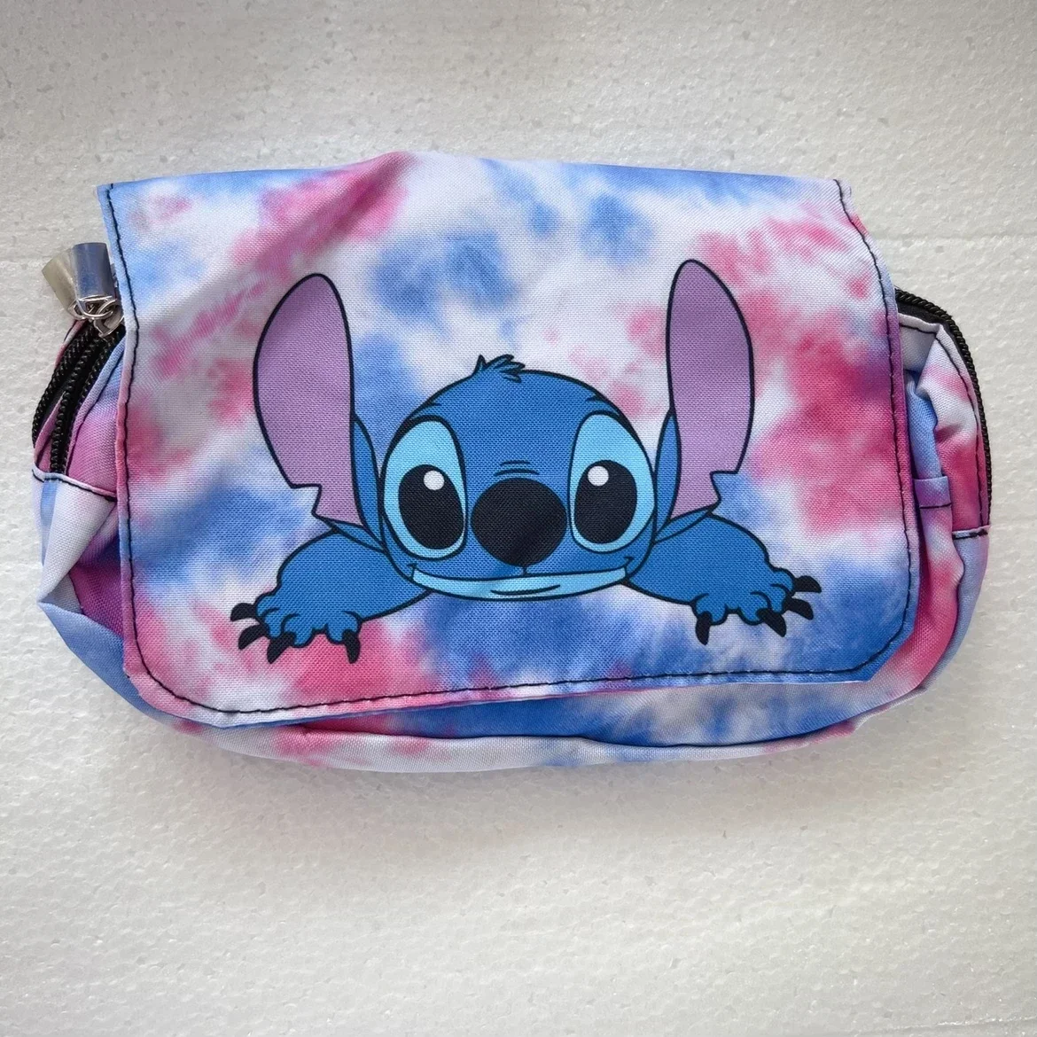 Stitch Cartoon Pen Bag Fully Printed Flap Stationery Box Cartoon Large Capacity Pencil Case Cute Anime Bags Student School Bag