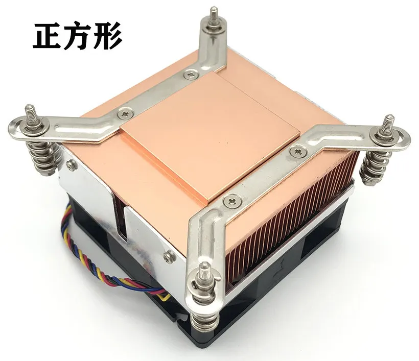 2011 115X2U desktop computer cpu radiator temperature control fan Intel platform pure copper heat pipe