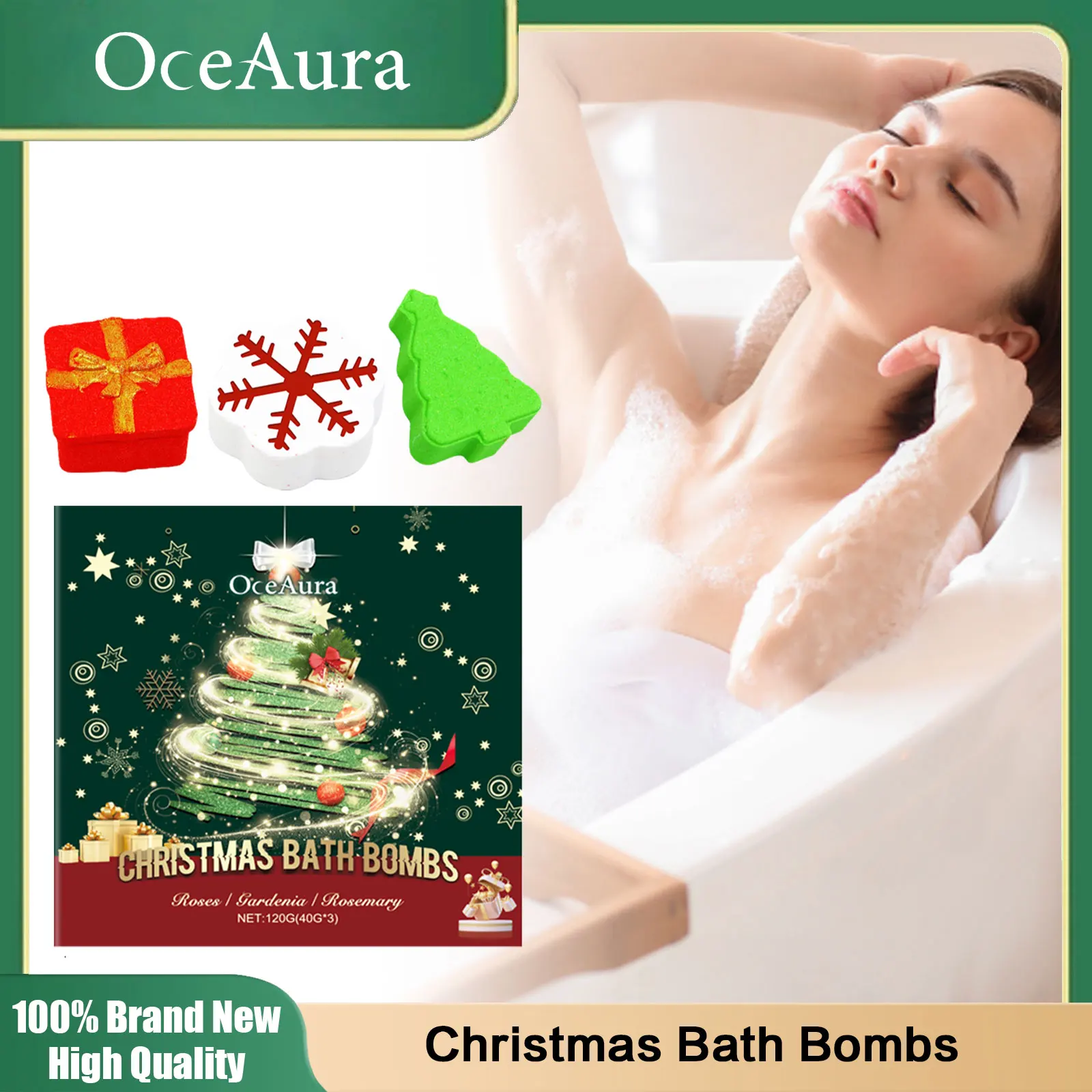 قنابل حمام عيد الميلاد للبالغين والأطفال مجموعة كرات الاستحمام المفاجئة للبشرة النظيفة وإزالة الأوساخ وصابون الحمام المعطر للأطفال قنبلة الاستحمام الفقاعية #1