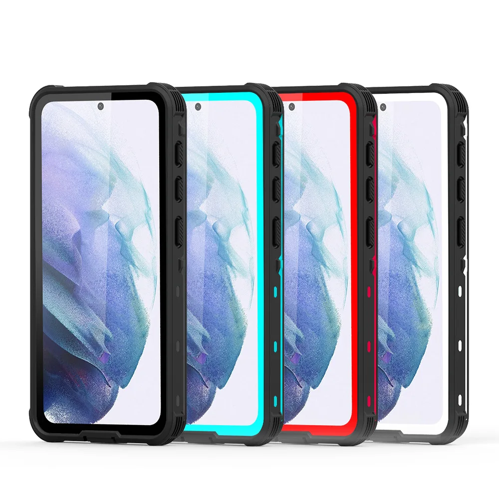 For Samsung Galaxy S21 Ultra S21 Plus S21 Redpepper Waterproof Ip68 Underwater 3m Diving Surfing Shockproof Hard Case Cove