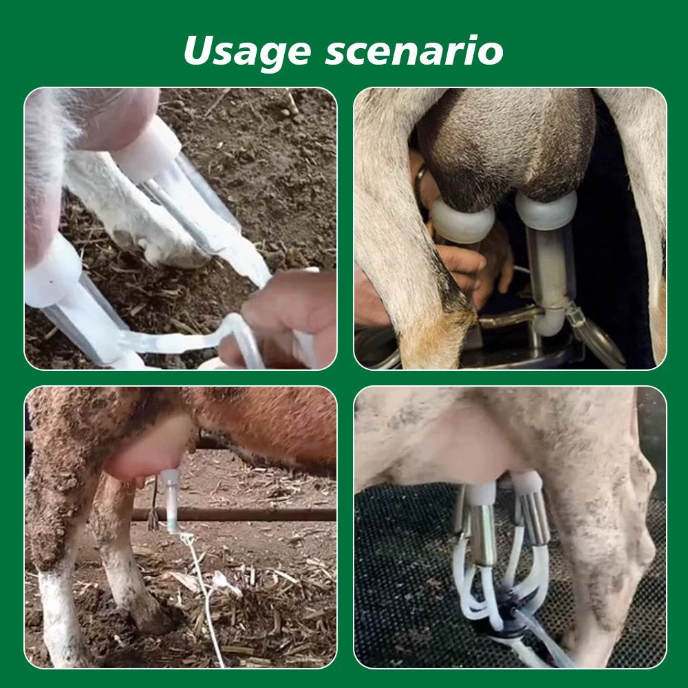 ماكينة حلب البقر والأغنام النبضية سعة 5 لتر، ماكينة حلب النبض الكهربائية للحيوانات، محمولة لمعدات تربية المزرعة