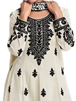 Dubaï musulman 2 pièces Ensemble femmes imprimer Blouse haut avec pantalon à jambes larges costume marocain Musulman Ensemble décontracté Femme tenues arabes 5