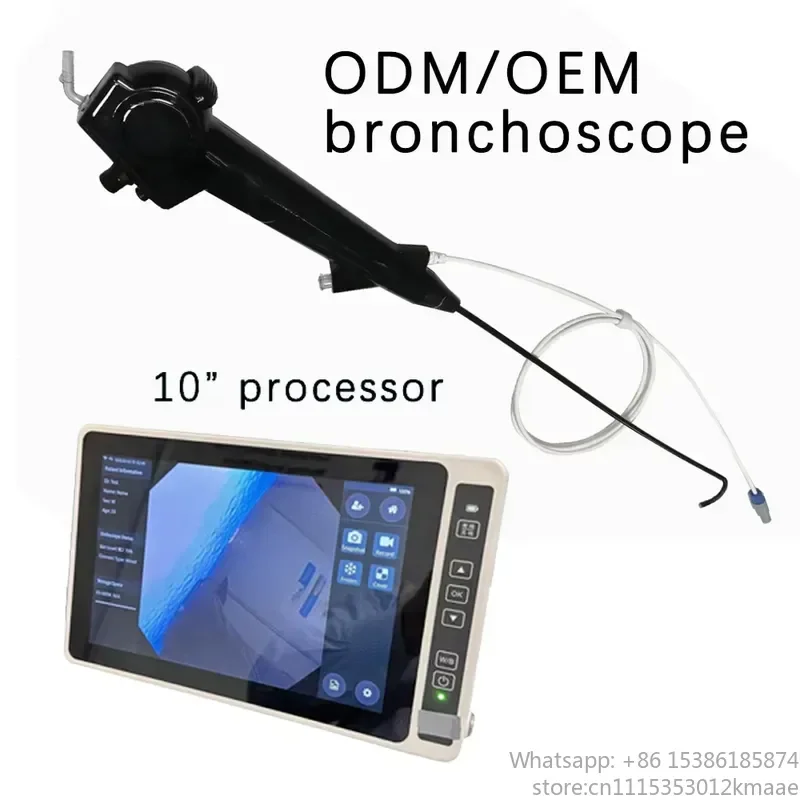Vesquyn HD 720P Single-Use Digital Bronchoscope 5.4mm with Flexible Braided Tube OEM/ODM