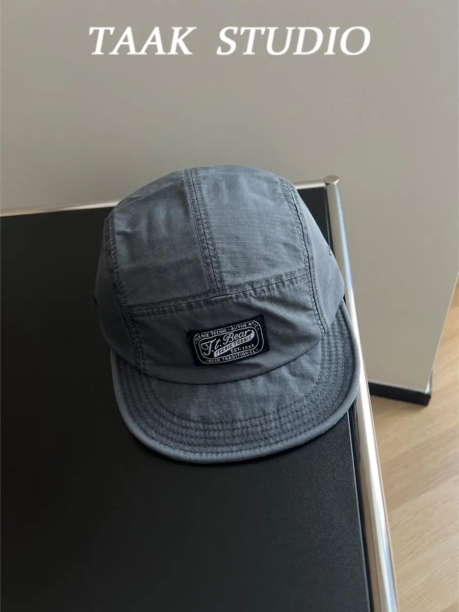 Washed short-brimmed tooling baseball cap summer American retro short-brimmed cap