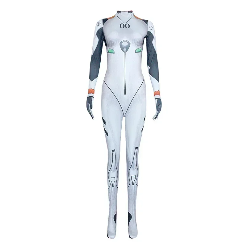 Combinaisons Zentai Ayanami Rei, Costume cosplay unisex, Catsuit Zentai pour filles, body halloween