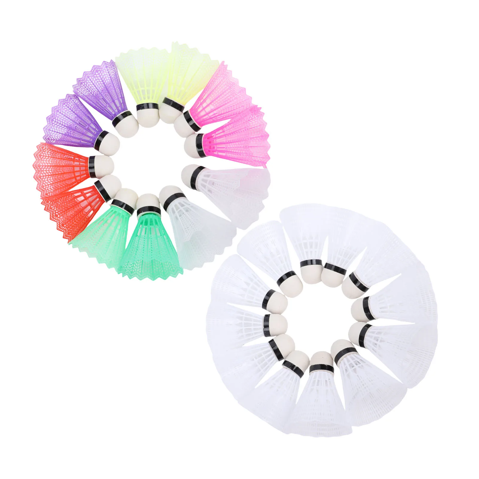 12PCS Nylon Shuttlecocks with Stability High Speed Badminton Balls for Batting Practice Training Indoor Outdoor Sports