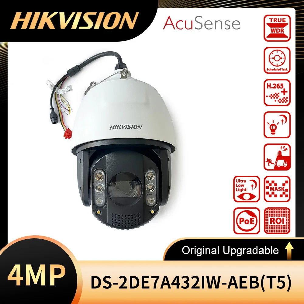 Original Hikvision DS-2DE7A432IW-AEB(T5) 7-inch 4MP 32X AcuSense DarkFighter IR Network Speed Dome PTZ IP CCTV Camera