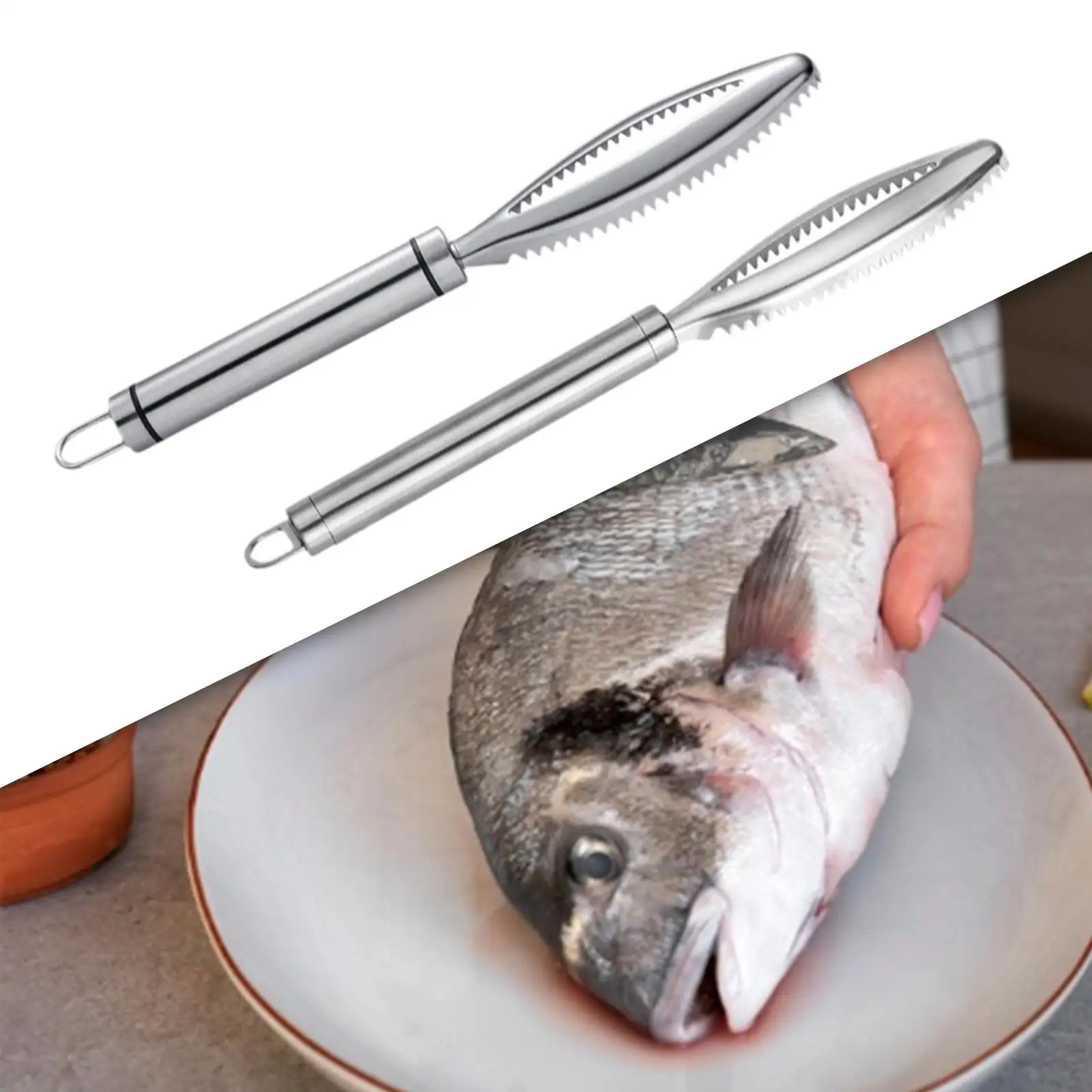 Fish Scale Scraping Tool Fish Cleaning Tools Premium, Manual Peeling Kitchen Practical Home Multifunction Fish Descaler Tool