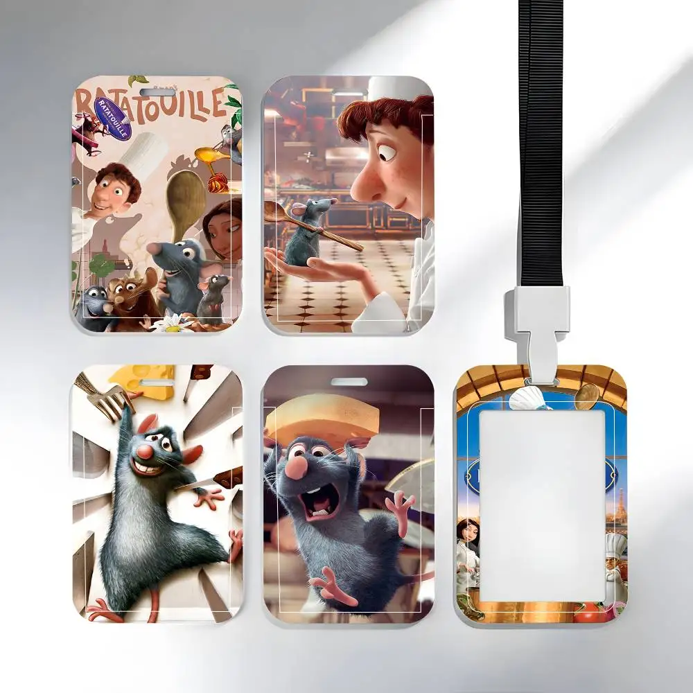 Cartoon Movie R-Ratatouille Lanyard Card Holders Student ID Card Holders Neckband Card Holders Access Control Accessories Gifts