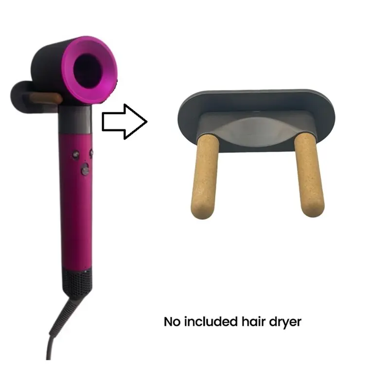 N85R-For Dyson Hair Dryer Full Series Compatible Wall-Mounted Storage Bracket With Self-Adhesive Installation Base Stand