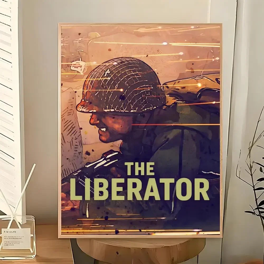 Anime War Film The Liberator Poster Wall Art Painting for Living Room Home Decoration and Holiday Gifts