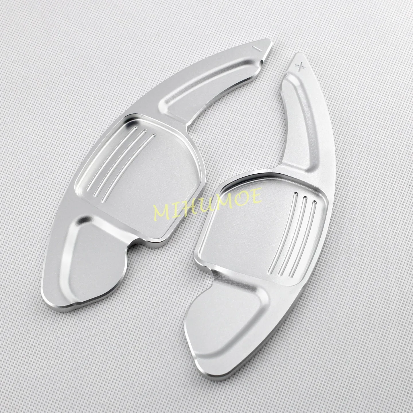 Interior Steering Wheel Paddle Shifter Extension Gear Shift Trims For Audi A3 A4 B8 A5 A6 C7 A7 A8 Q3 Q5 TT Silver