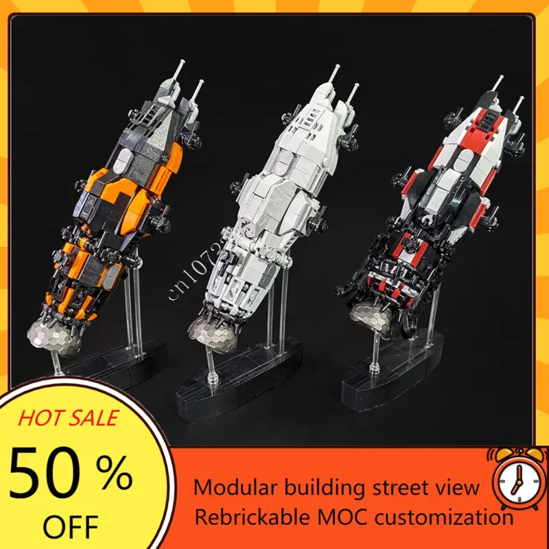 The Expanse-Rocinante and Razorback-Micro Scale Model DIY Assembled Educational Aircraft Educational Creative Children Xmas Gift
