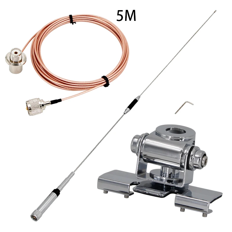 SL16-J/M Male PL-259 NAGOYA NL-770R Dual Band VHF/UHF 144/430MHz 3.0/5.5 dBi High Gain Amateur Car Radio Mobile/Station Antenna