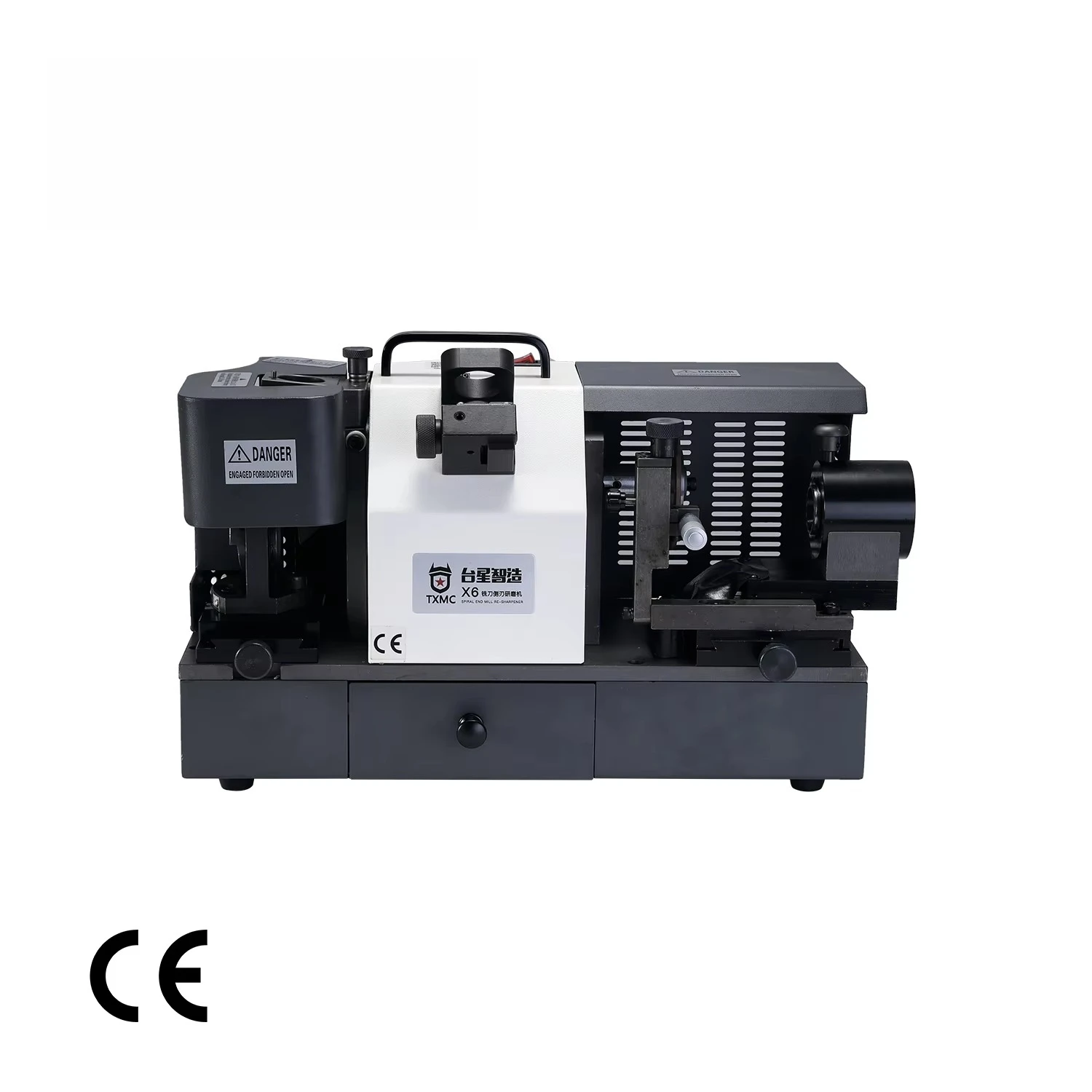 Txmc TX-X6 4-14mm precisão elétrica espiral fresa cortador re-sharpener 2 3 4 slot