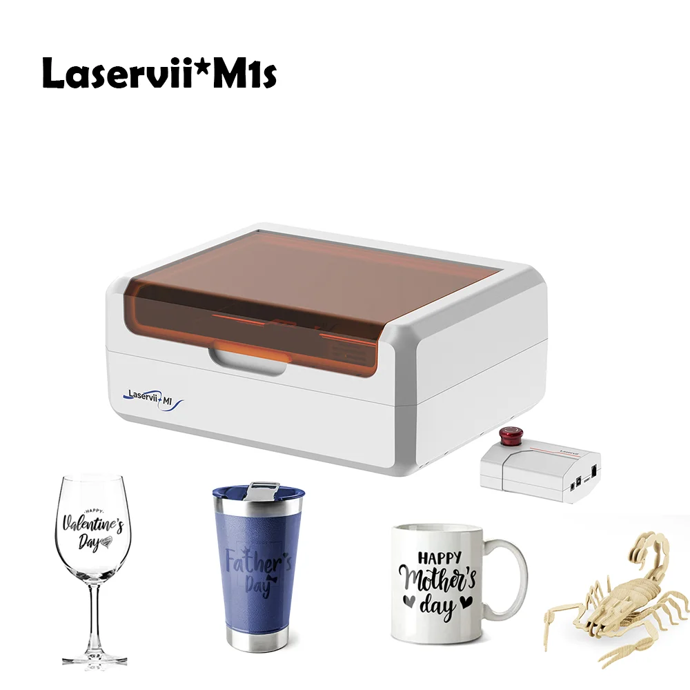 

Laservii M1S-12W/24W/IR-2W Laser Engraving Machine Closed, Environmentally Friendly, Quiet, High-Precision, High-Speed Engraving