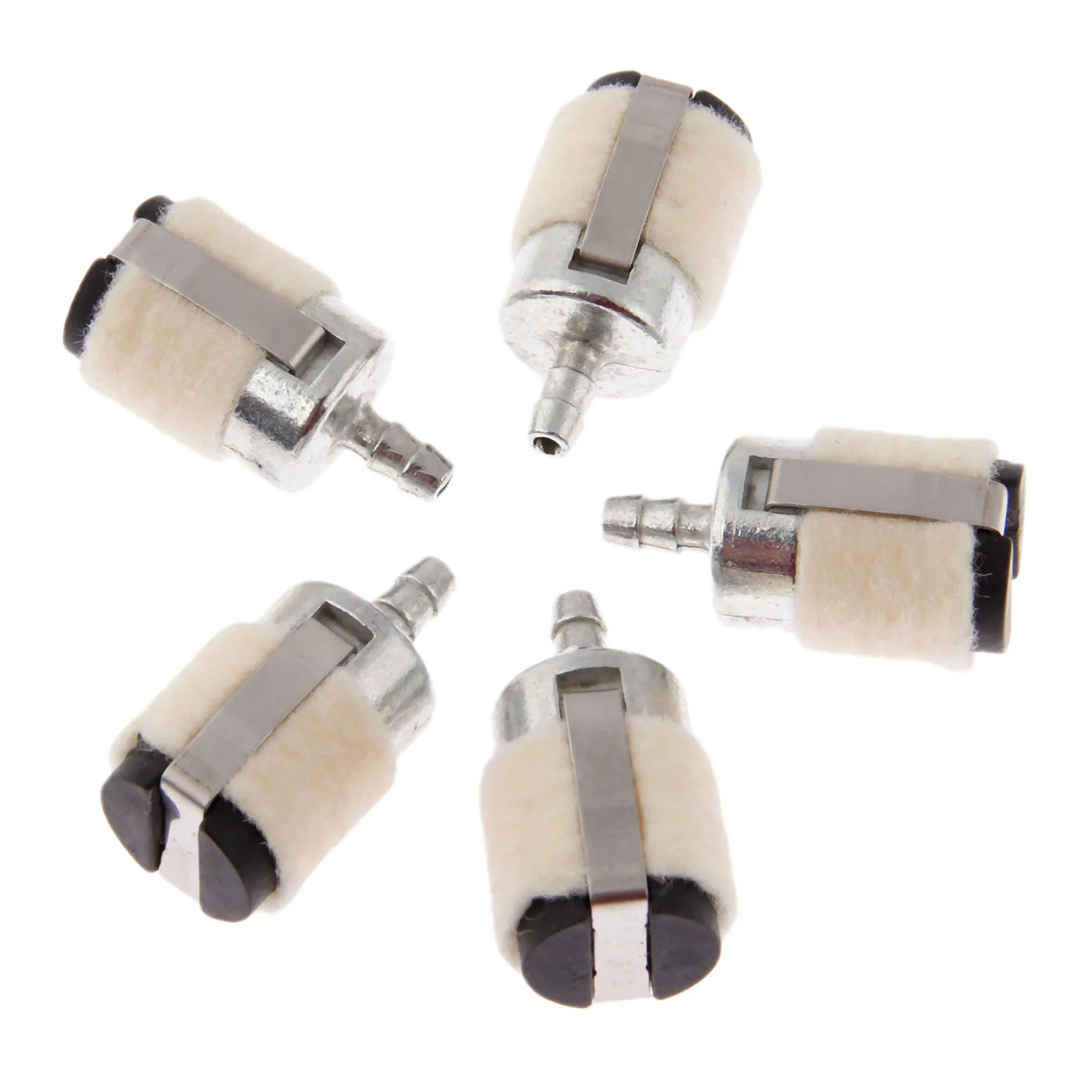 DRELD 5Pcs/lot Cotton Wool Fuel Filter for Chain Saw Brush Cutter Earth Auger Water Pump Parts Chainsaw Garden Power Tool Parts