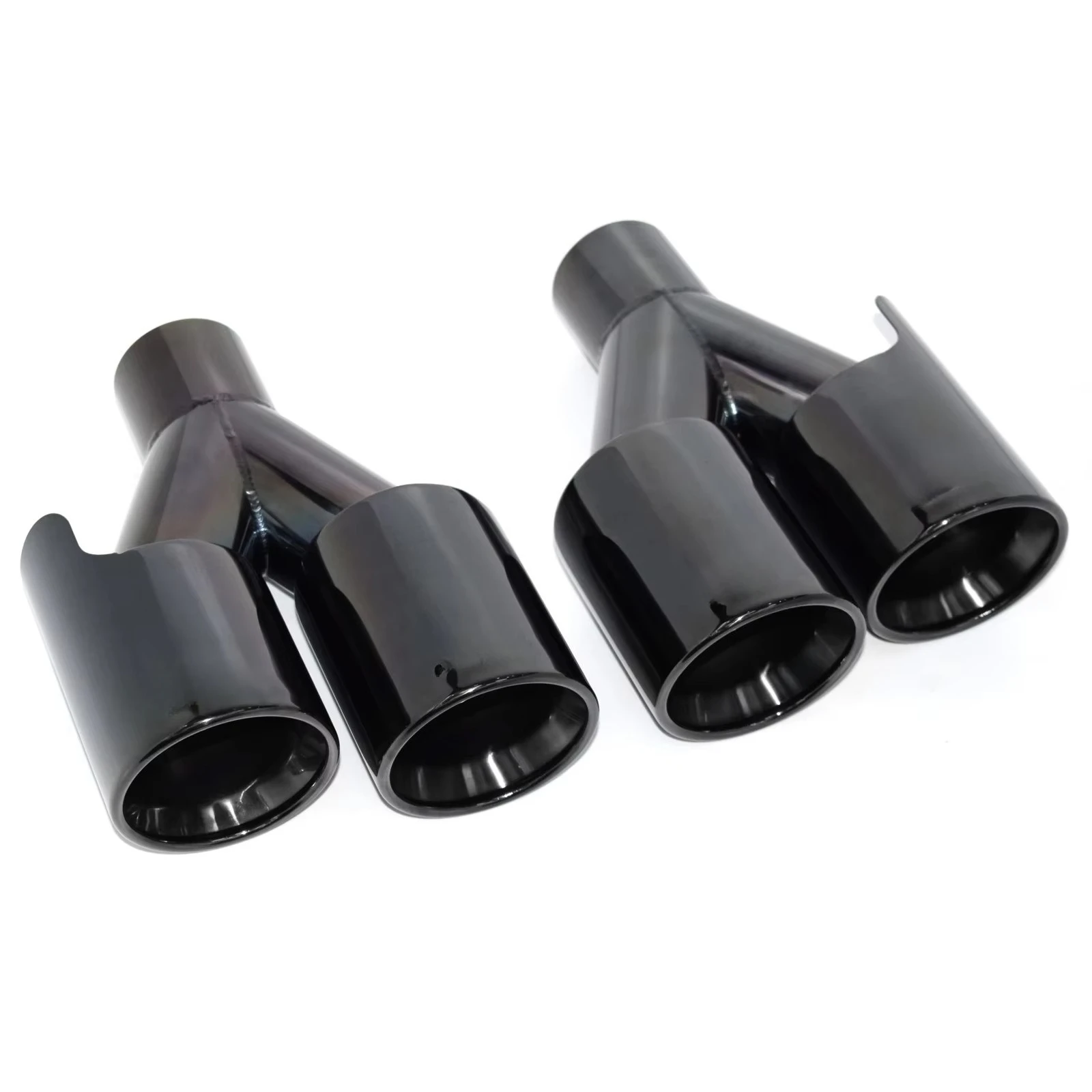For BMW High Quality 304 Stainless Steel M Performance Dual Tail Pipe Universal Car Exhaust Tip 4 Outlets Decorative Customized