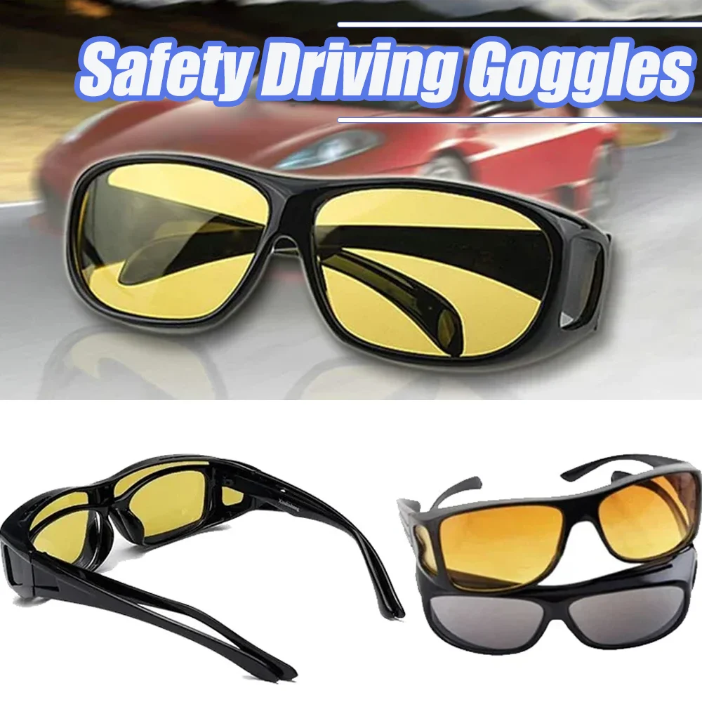 

Car Night Vision Goggles Multifunctional Unisex Safety Driving Sunglasses uv-resistant Protection Sunglasses Auto Accessories