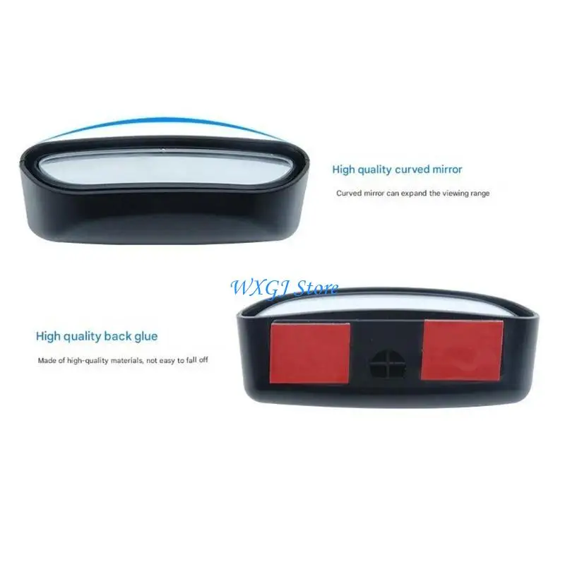 

37JE Multiple Car Convex Mirror With Secure Clip Installation Universal For Improved Side View Monitoring