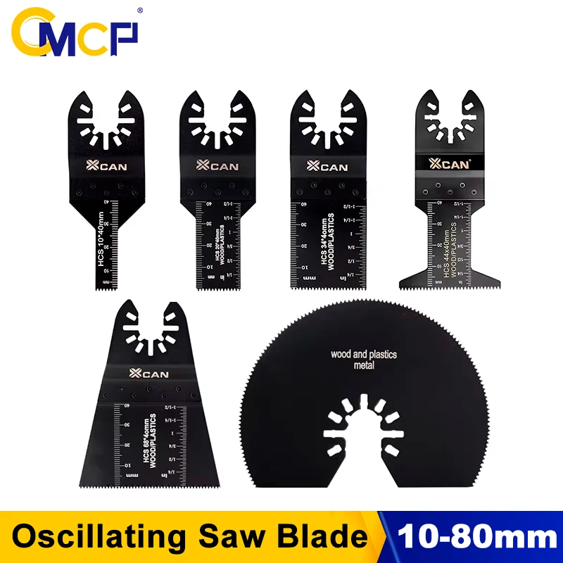 CMCP Multifunktionssägeblatt aus hochlegiertem Stahl, oszillierendes Sägeblatt für Holz, Kunststoff und Metall, Multitool-Sägeblatt