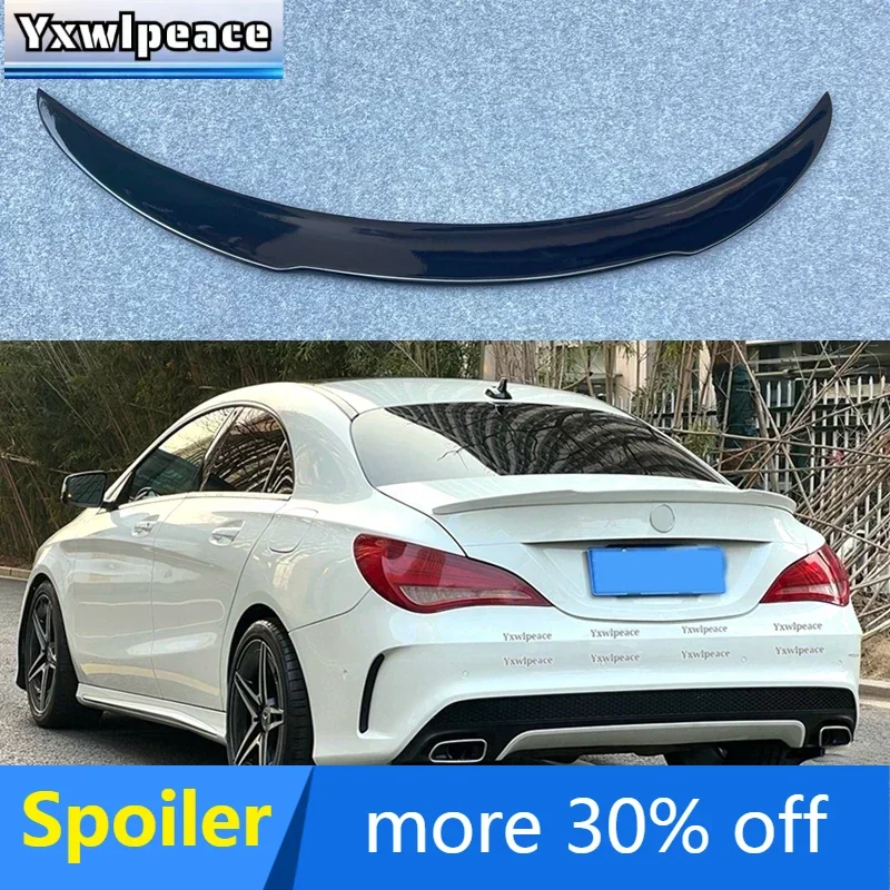 For Benz CLA Spoiler CLA45 W117 C117 CLA 200 250 260 AMG 2013-2017 FD Style Real Carbon Fiber /FRP Black Rear Trunk Lip Spoiler