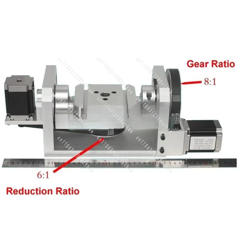 4th 5th Rotary Axis 100mm 3 Jaw Chuck Rotation Axis for Metal Wood Router Milling Machine CNC Machine