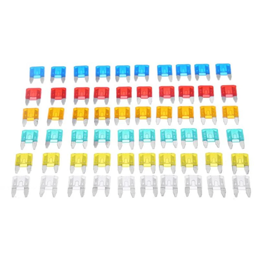 120Pcs Mini Profile Small Size Blade Car Fuse Assortment Set for Auto Car Truck Fusibles 12V 2.5/3/5/7.5/10/15/20/25/30/35A