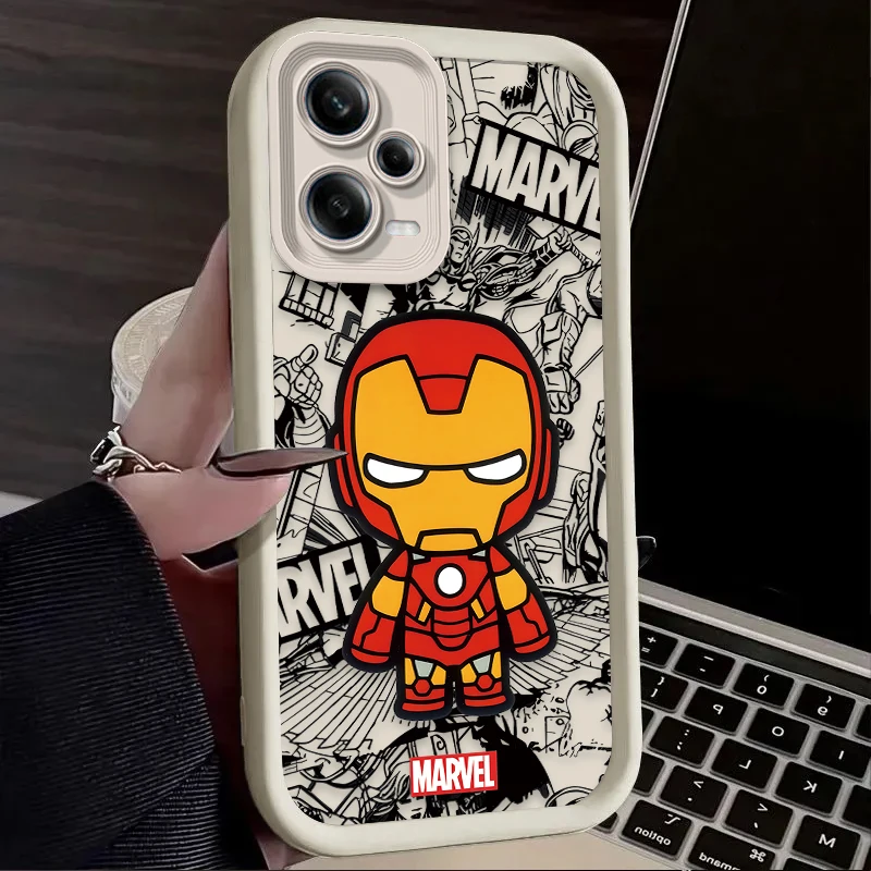 Custodia morbida Marvel Groot Spiderman per Xiaomi Redmi Note 13 14 12 11 Pro Plus 5G 12S 11S 10S 10 9 Redmi 14C 13C 12C 12 4G A3 A3X
