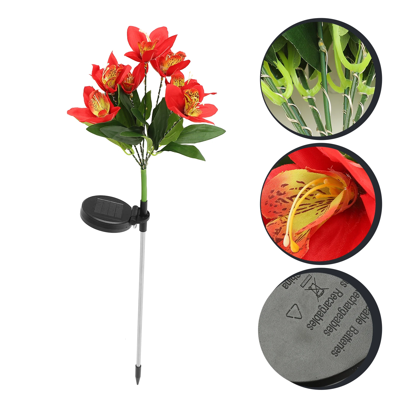 

Flower Outdoor Garden Decorative Lights Stake Lights Solar Yard Light For Lawn Garden Courtyard Lighting