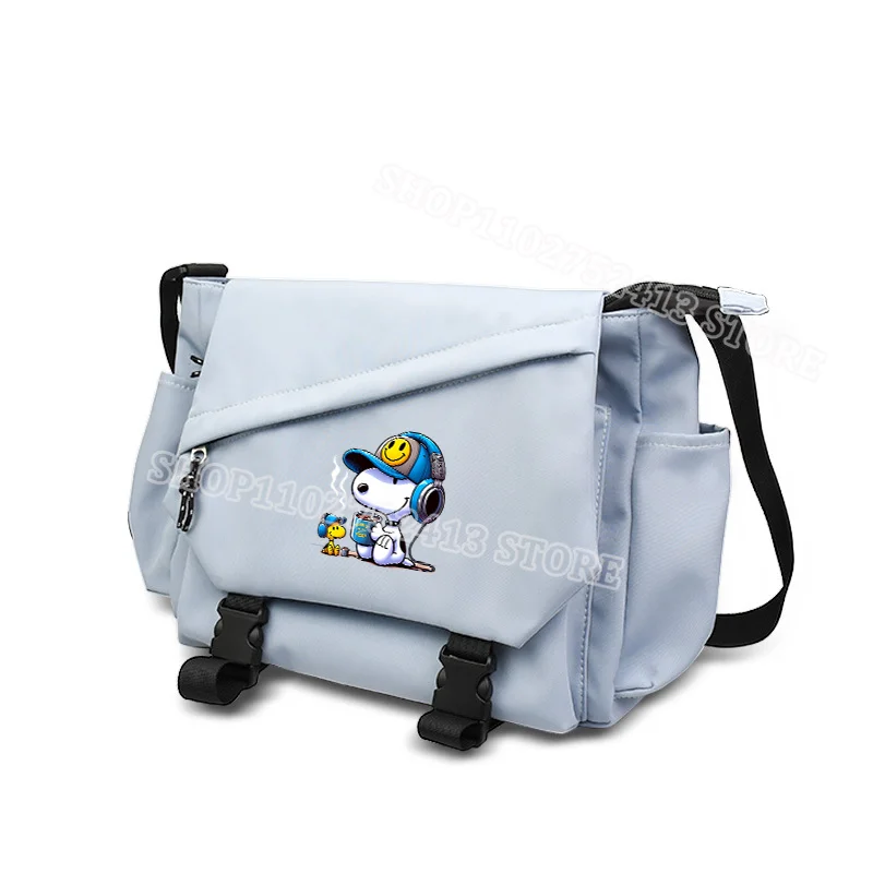 Snoopy Shoulder Bag New Harajuku Popular Fashion Anime Crossbody Pocket Casual Large Workwear Style Commuter Women Men Bags Gift