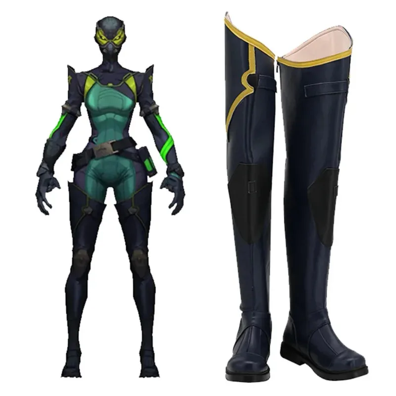 

Viper Cosplay Valorant Boots Shoes Cosplay Prop Shoes Halloween Custom Made