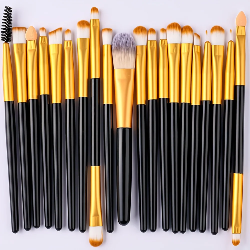 Make-up Pinsel Set 20-teilig Weiche Flauschige Lidschatten-Pinsel Kosmetik Foundation Puder Highlighter Blending Beauty Tool für Anfänger