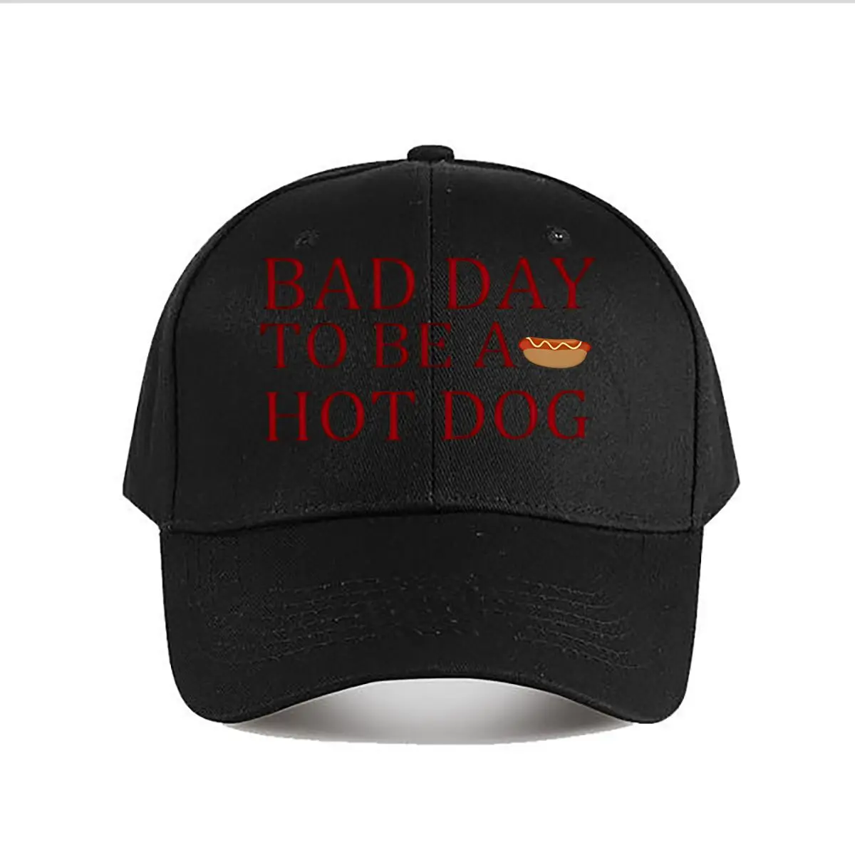 Bad Day To Be A Hot Dog Funny Decor Sign Baseball Cap Fashion Men Sunhat Women's Outdoor Sports Snapback Cap