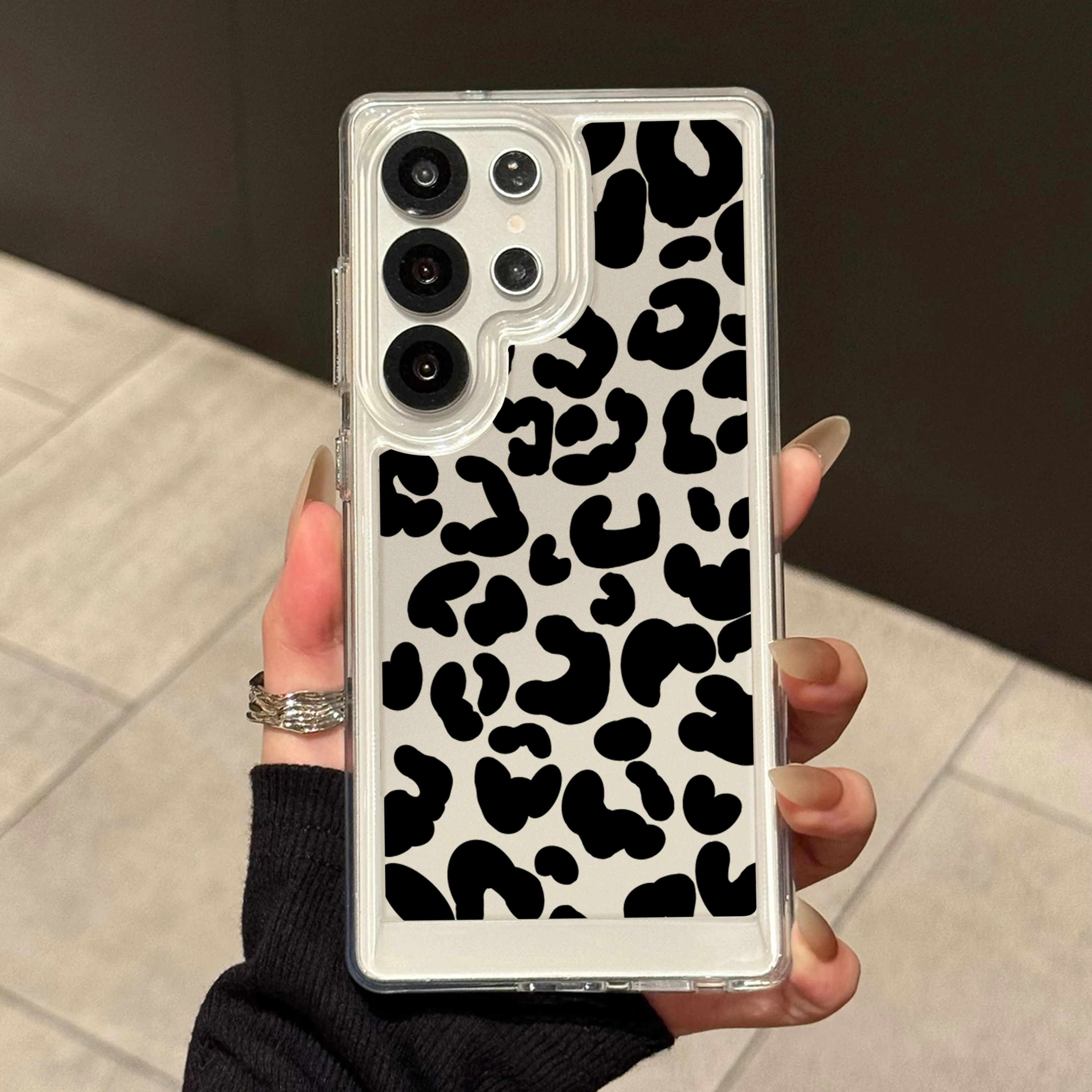 Stylish Bold Leopard Pattern Phone Case For Samsung Galaxy A56 A55 A54 Note 20 Ultra S26 S25 S24 FE S23 Plus Protection Funda