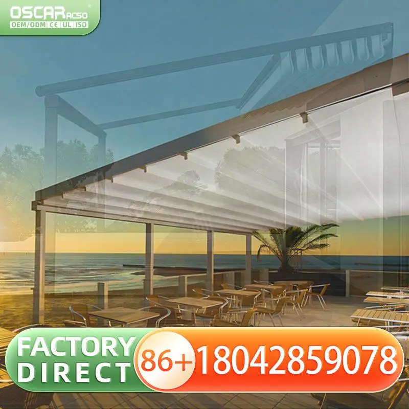 

Water Prevention Sun Shading Retractable Expandable PVC Fabric Awning Canopy for Terrace Exterior Outdoor Use Retractable Canopy