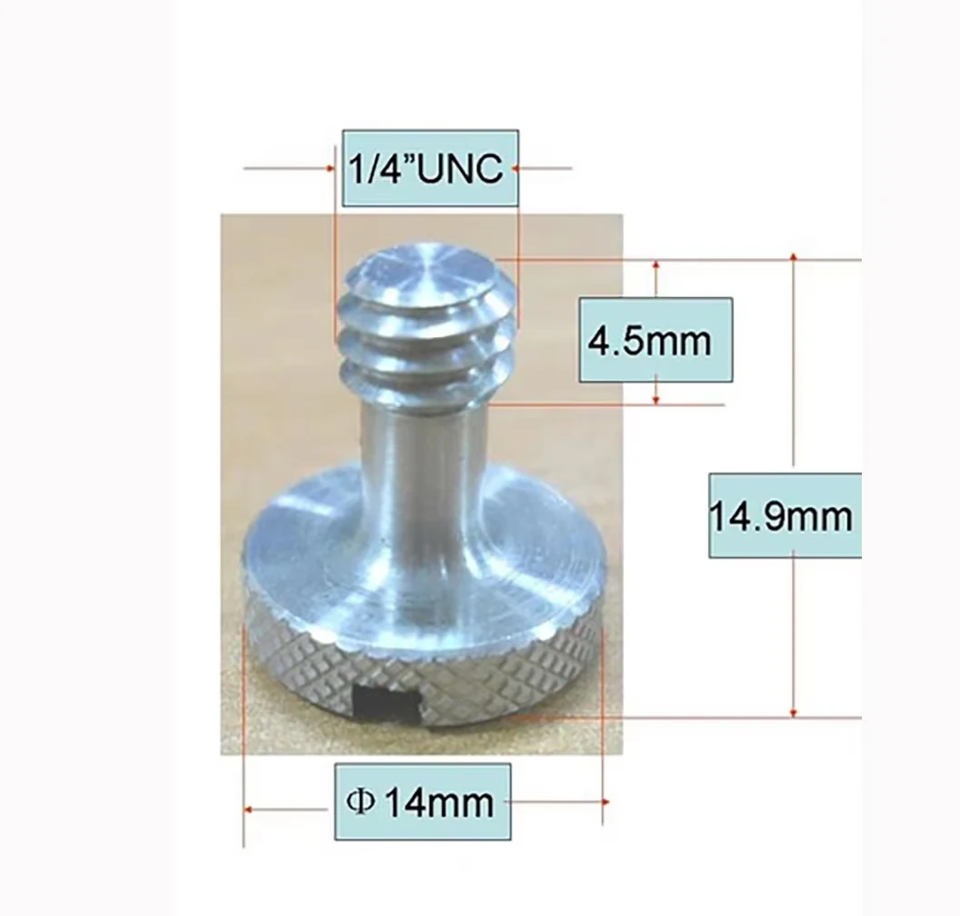 4pcs stainless steel 3/8 and 1/4 Inch Camera Quick Release Screws Tripod Screw Adapter Connecter  Camera Rig, 3/8