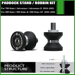 Paddock Stand Bobbins For KTM Duke 790 / Duke 890 R GP / 790 Adventure R / 2018-2023 Swingarm Spools Slider M10 Rear Stand Screw