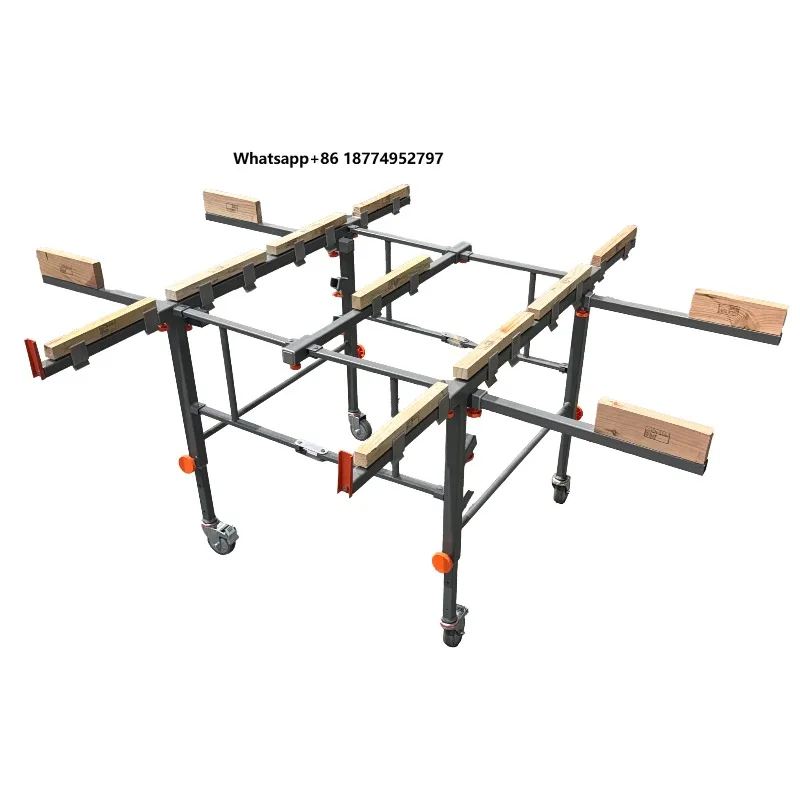 Convenient Folding Woodworking Saw Table Workbench Wheels WEIKA Brand 300kg Load Capacity 3-Year Warranty Adjustable Height
