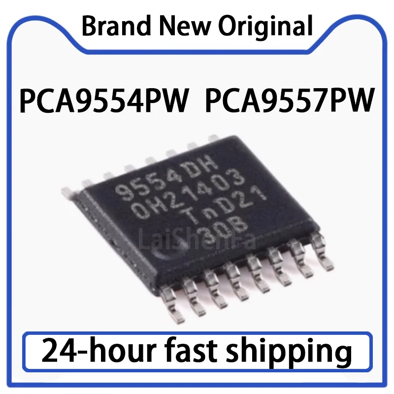 10PCS PCA9554PW PCA9557PW SMT TSSOP-16 8-bit I2C Bus and SMBus I/O Extender Chip Original Stock