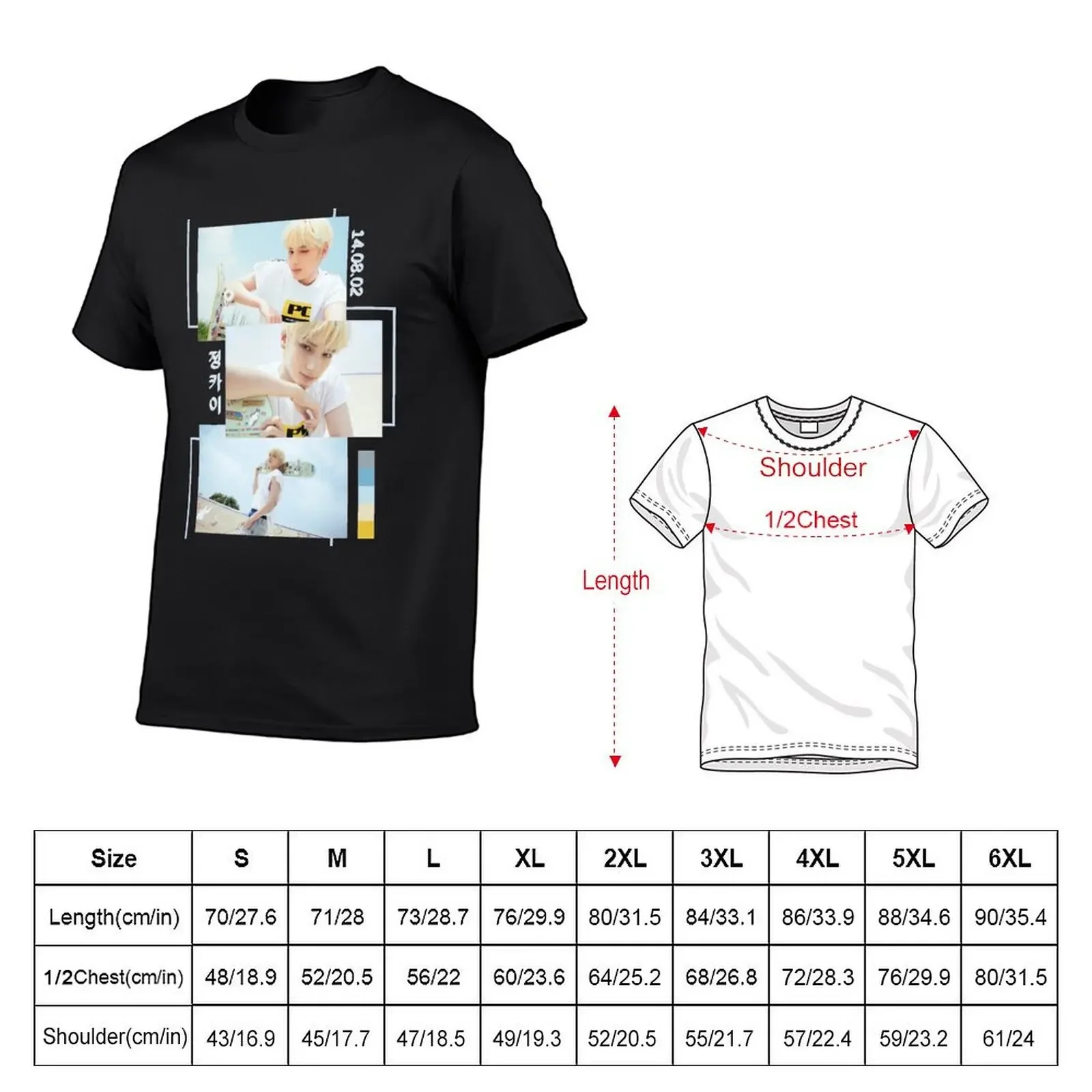 TXT Huening Kai FIGHT OR ESCAPE Concept Collage T-Shirt blacks vintage graphic tee cute tops anime stuff anime shirts men