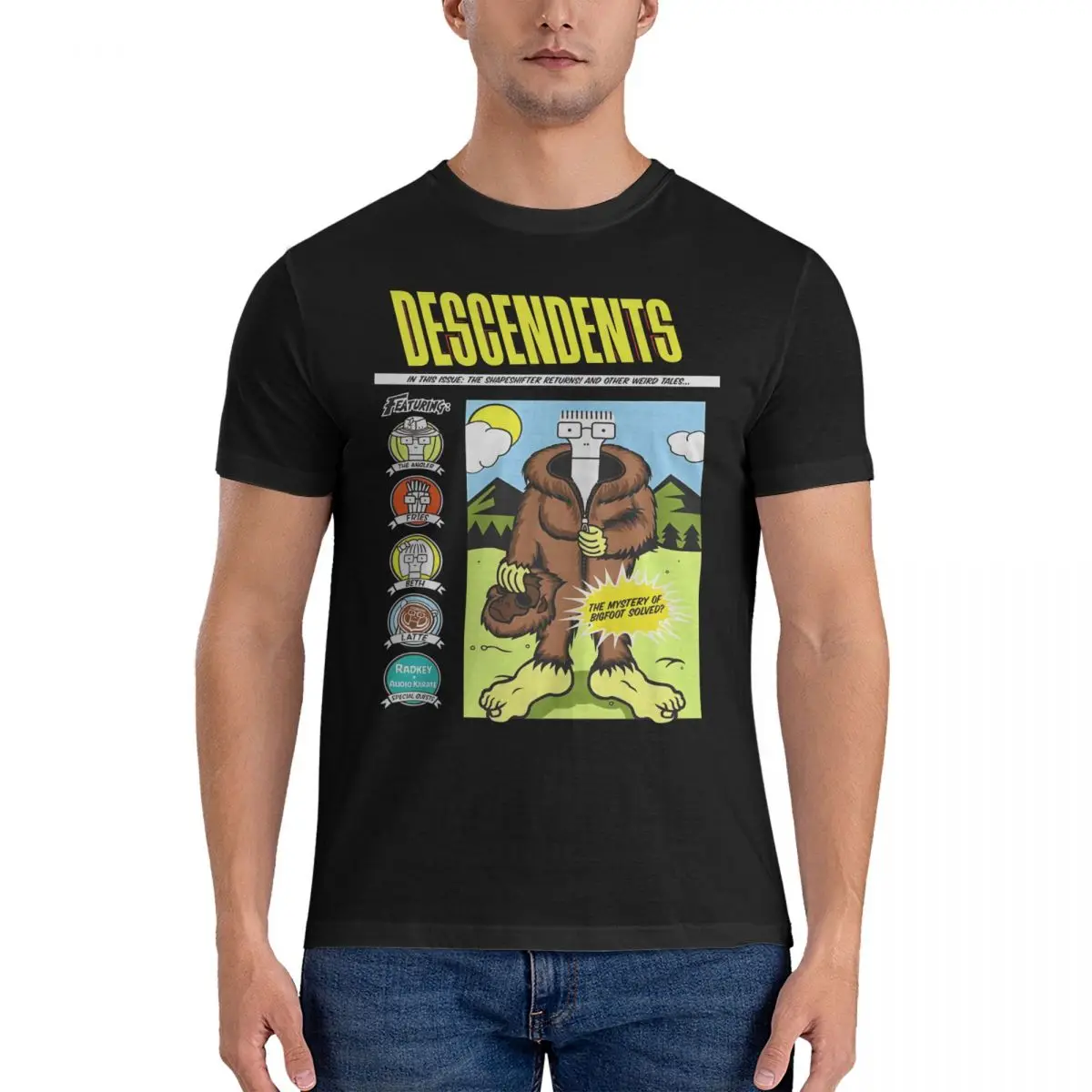 T-Shirt Bigfoot Mystery Perfect Creative 100% Cotton Tee Shirt Short Sleeve Descendents T Shirts Round Collar Clothes Summer