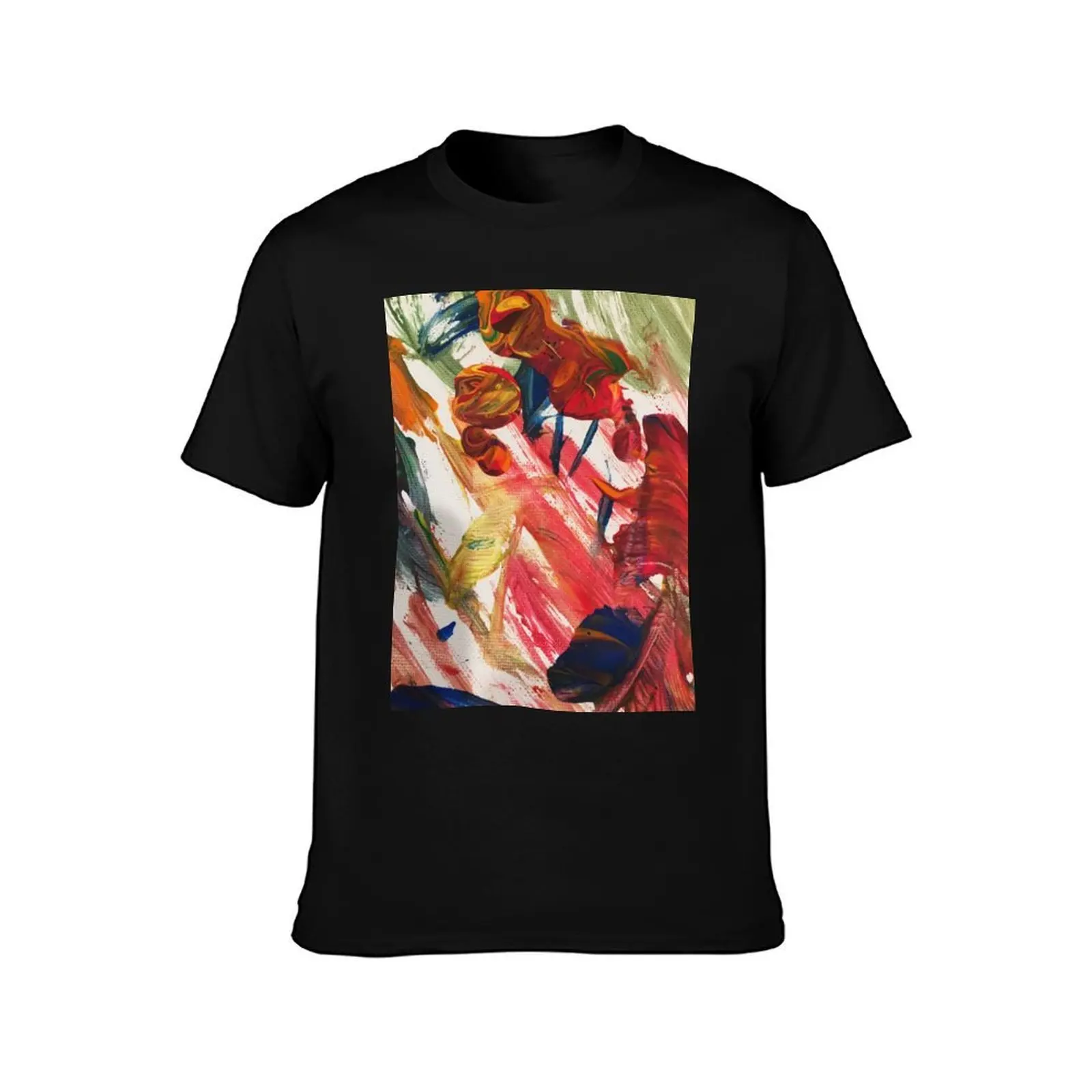 Scattered Mind T-Shirt, Summer Casual Cotton Tee, Oversized Streetwear Tops, Vintage Graphic Print, Loose Fit Short Sleeve