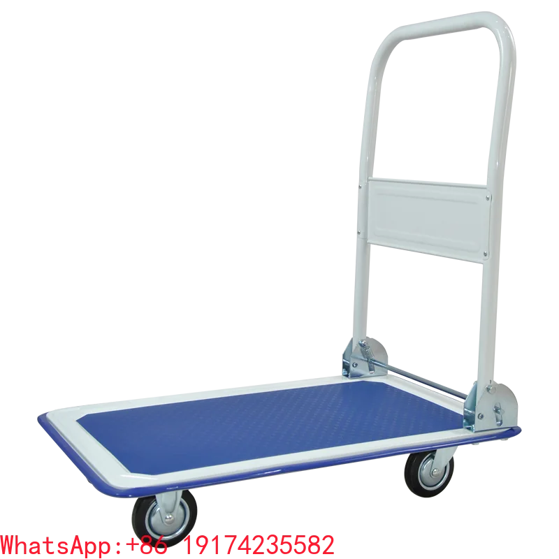 

Silent 150KG Folding Steel Good Quality Trolley Competitive Price Metal Hand Cart Platform Truck TB150D-DX