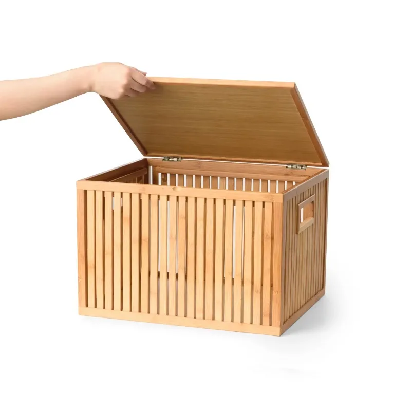 

Premium Modern Style Storage Basket with Lid Bamboo New Arrival Storage Basket