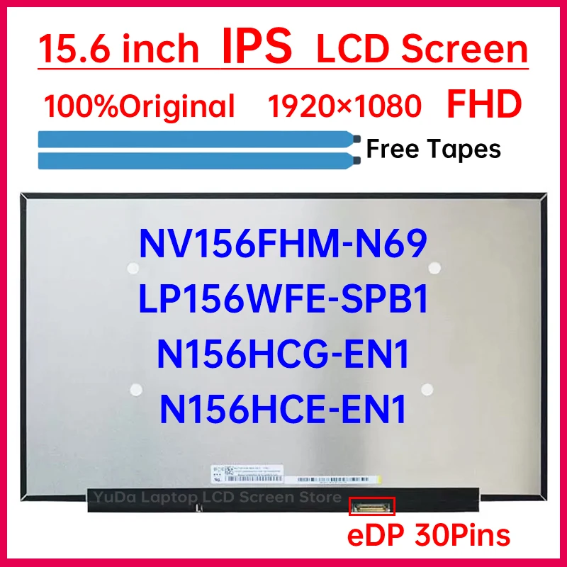 Imagem -01 - Tela Lcd do Portátil Ips Painel da Matriz da Exposição 1920x1080 Edp 30 Pinos Nv156fhm-n69 Lp156wfe-spb1 N156hcg-en1 N156hce-en1 15.6 Polegada tela lcd do portatil ips painel da matriz da exposicao 1920x1080 edp 30 pinos nv156fhm n69 lp156wfe spb1 n156hcg en1 n156hce en1 156 polegada 01